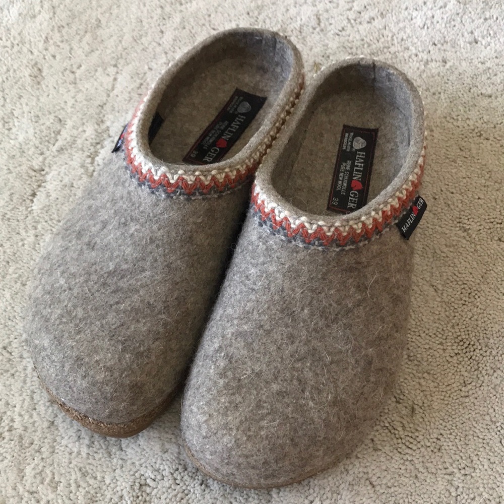 New. Never worn Haflinger shoe/slippers